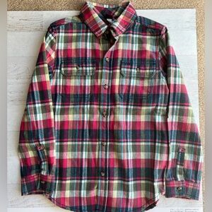 Brand New Tea Collection Picnic Plaid Button Up Flannel Shirt